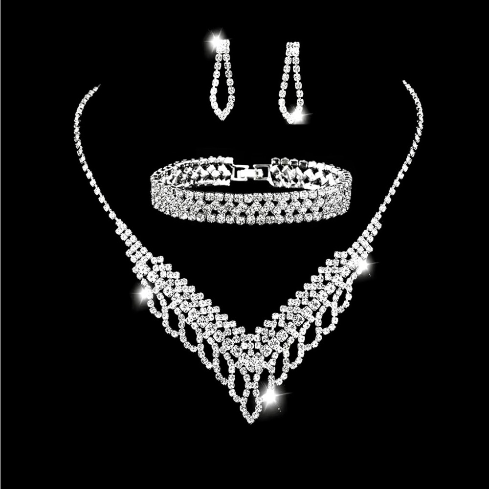 Rhinestone Jewelry Set